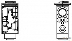 Расширительный клапан кондиционера VOLVO FH 12,FM 12,FM 9