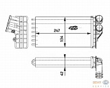 Радиатор печки CITROEN C4 I (LC_),C4 Picasso I (UD_),C4 купе (LA_) PEUGEOT 307 (3A/C),307 Break (3E),307 CC (3B),307 SW (3H)