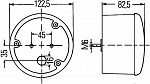 Фонарь указателя поворота, слева, справа, спереди, P21W R5W, с поворотником, с габаритом