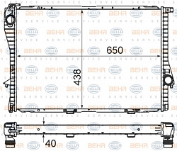 Радиатор, охлаждение двигателя BMW (E39),(E39) Touring,7 (E38)
