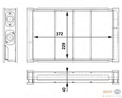 Радиатор печки MERCEDES-BENZ O 303,O 305,O 307