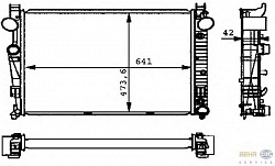 Радиатор охлаждения двигателя MERCEDES-BENZ S-CLASS (W220)