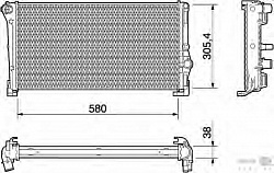Радиатор охлаждения двигателя FIAT IDEA,PUNTO (188),PUNTO Van (188AX) LANCIA MUSA (350),YPSILON (843)