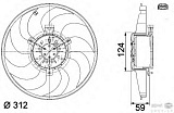 Вентилятор охлаждения двигателя MERCEDES-BENZ VIANO (W639),VITO / MIXTO фургон (W639),VITO автобус (W639)