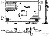 Конденсатор, кондиционер, с осушителем MERCEDES-BENZ (W203),C-CLASS T-Model (S203)