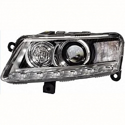 Фара Audi A6 (4F2,4F5)/Allroad (4FH) 10/08-> Би-Ксенон (D3S/H8 с LED дневным диодным ходовым огнем) левая