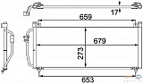 Конденсатор, кондиционер, без осушителя SUBARU IMPREZA купе (GFC),IMPREZA седан (GC),IMPREZA универсал (GF)