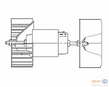 Мотор отопителя MB W463