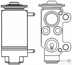 Расширительный клапан кондиционера BMW 1 (E81,87,E82,88),3 (E90),3 Touring (E91),3 (E92,93),X1 (E84)