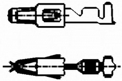 Разъём терминальный (мама) 0.5-1,0 mm2