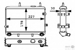 Радиатор масляный MB W210/W221 4.2/4.3/6.0