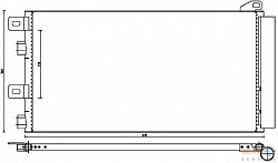 Конденсатор, кондиционер, с осушителем MINI (R50, R53),MINI кабрио (R52)