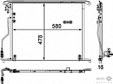 Радиатор кондиционера MB W220 2.8/3.2/4.3/5.0/6.0