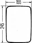 Наружное зеркало, справа MAN F 90,F 90 Unterflur,G,G 90,M 90