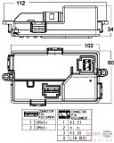 Сопротивление моторчика печки BMW 5 (F07, F10, F11, F18),6 кабрио (F12),7 (F01, F02, F03, F04)