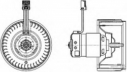 Моторчик печки VOLVO S60,S80 I (TS, XY),V70 II (SW),XC70 CROSS COUNTRY,XC90