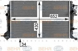 Радиатор охлаждения двигателя RENAULT GRAND SC?NIC III (JZ0/1_),SC?NIC III (JZ0/1_)