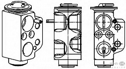 Расширительный клапан кондиционера VW MULTIVAN V (7HM, 7HN, 7HF, 7EF, 7EM, 7EN),TRANSPORTER V (7JD, 7JE, 7HB, 7HJ, 7EB, 7EJ, 7EF),TRANSPORTER V фургон (7HA, 7HH, 7EA, 7EH)