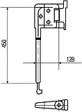 Кронштейн, наружное зеркало, слева MAN F 2000,L 2000,NG,NL,NM,N?