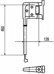 Кронштейн, наружное зеркало, слева MAN F 2000,L 2000,NG,NL,NM,N?