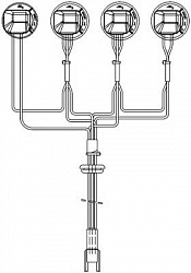 Кабельный комплект, основная фара SCANIA 4 - series,P,G,R,T - series