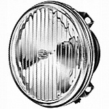 D120мм Оптический элемент (белый) дальнего света (H3/T4W)