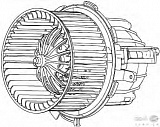 Моторчик печки AUDI A4 (8K2, B8),A4 Allroad (8KH, B8),A4 Avant (8K5, B8),A5 (8T3),A5 Sportback (8TA),A5 кабрио (8F7),Q5 (8R)