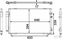 РАДИАТОР КОНДИЦИОНЕРА LEXUS GS 300 3.0 97-06