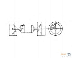 Моторчик печки MAN F 90,F 90 Unterflur,M 90