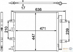 КОНДЕНСАТОР КОНДИЦИОНЕРА 8FC351304-181