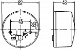 Фонарь указателя поворота, слева, справа, спереди, C5W P21W, с поворотником, с габаритом