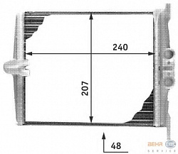 Радиатор печки MERCEDES-BENZ S-CLASS (W140),S-CLASS купе (C140)