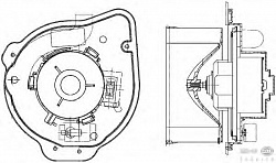 Моторчик печки VOLVO C70 I купе,S70 (LS),V70 I (LV)