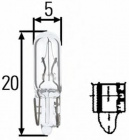 W1,2W 12V-1,2W (W2x4,6d)