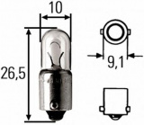 Лампа (BA 9 s/13) 24V, 7.5 W MERCEDES-BENZ O 404