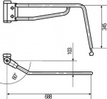 Кронштейн, наружное зеркало, справа MAN F 2000,L 2000,NG,NL,NM,N?