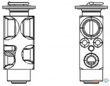 Расширительный клапан кондиционера DAF 95,CF 75,CF 85,XF 105,XF 95 MAN TGA,TGL,TGM,TGS,TGX