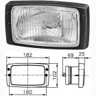 External 6213  Фара встраиваемая с габаритом (H4/T4W)